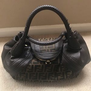 FENDI ZUCCA SATCHEL HAND BAG